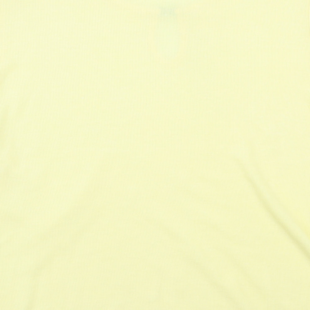 Carolyn Taylor Womens Yellow Basic T-Shirt Size M