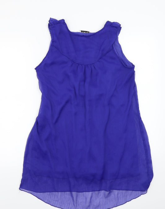 Jasmine Womens Blue Basic T-Shirt Size L