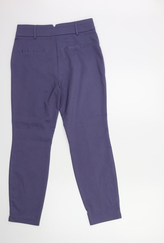 Papaya Womens Blue Trousers Size 12 L27 in