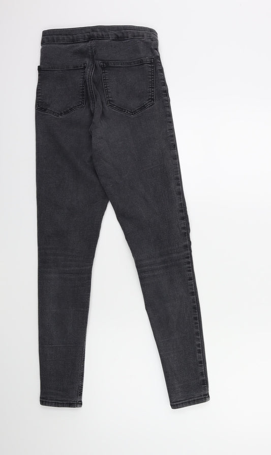 Topshop Womens Grey Denim Skinny Jeans Size 26 in L32 in