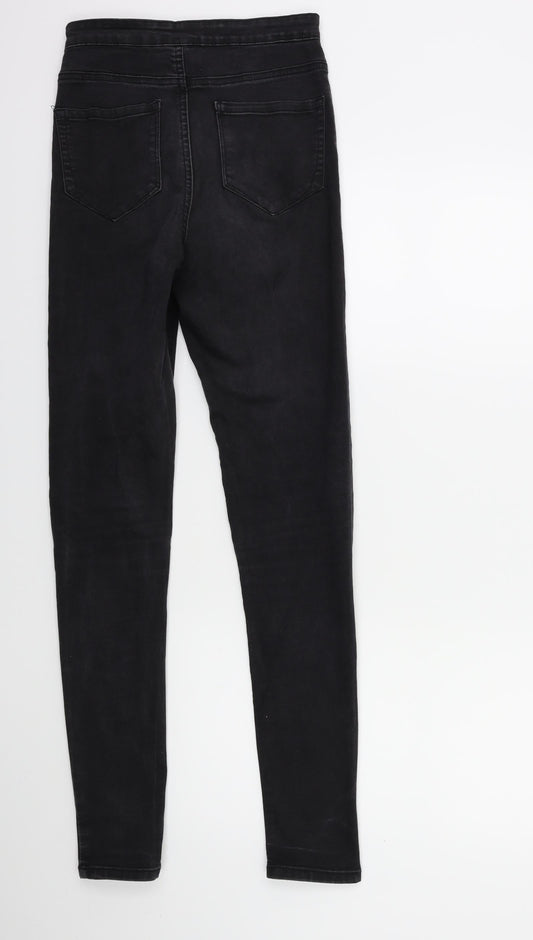 Denim & Co. Womens Black Denim Skinny Jeans Size 8 L30 in