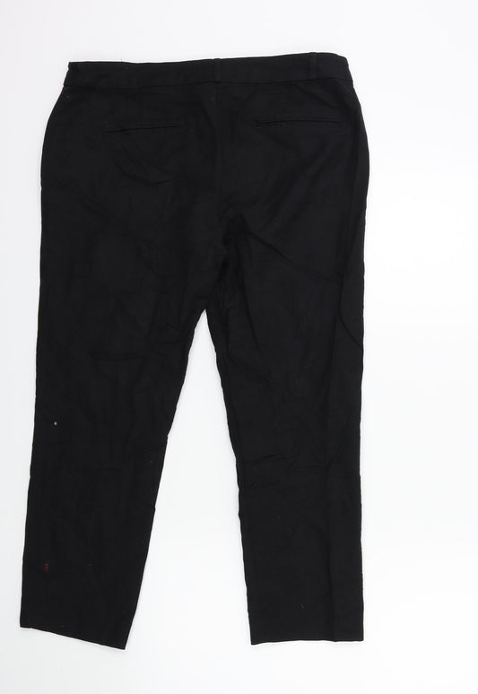 Camaïeu Womens Black Cargo Trousers Size 32 in L23 in