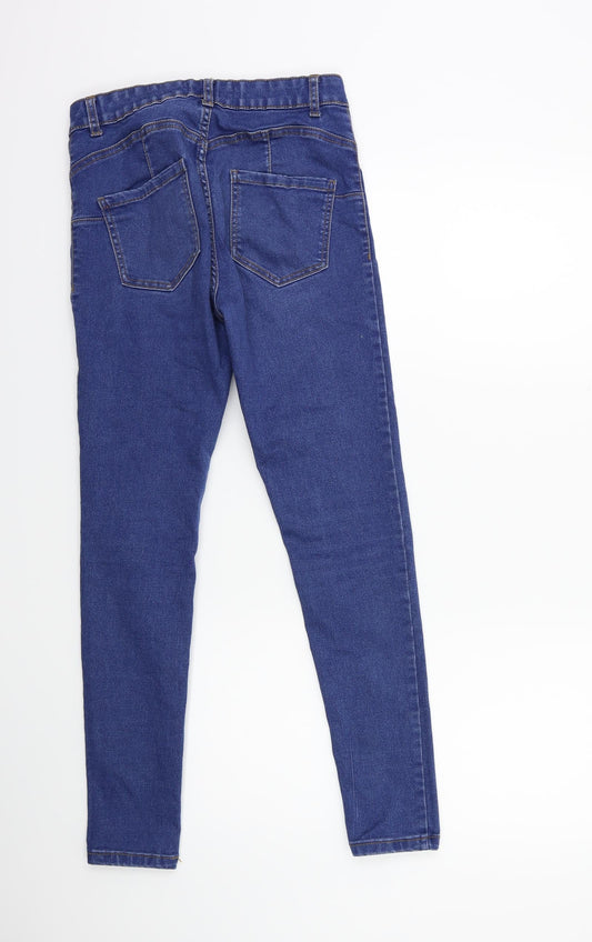 Denim & Co. Womens Blue Denim Skinny Jeans Size 12 L26 in