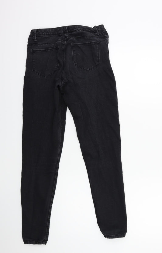 Denim & Co. Womens Black Denim Skinny Jeans Size 8 L27 in