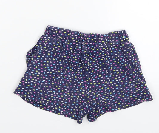 Diva Girls Blue Polka Dot Sweat Shorts Size 4-5 Years