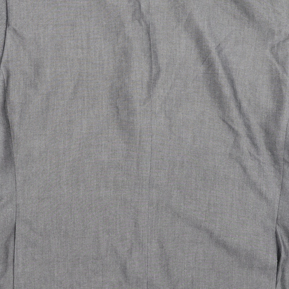 Brand and care label for Ventura men’s grey jacket suit jacket, size 44