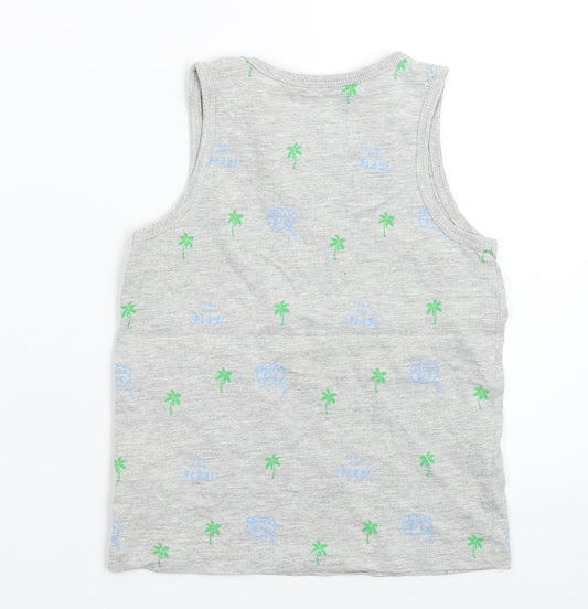 George Boys Grey Basic Tank Size 3-4 Years