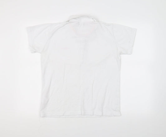 Reebok Girls White Basic Polo Size 16 Years