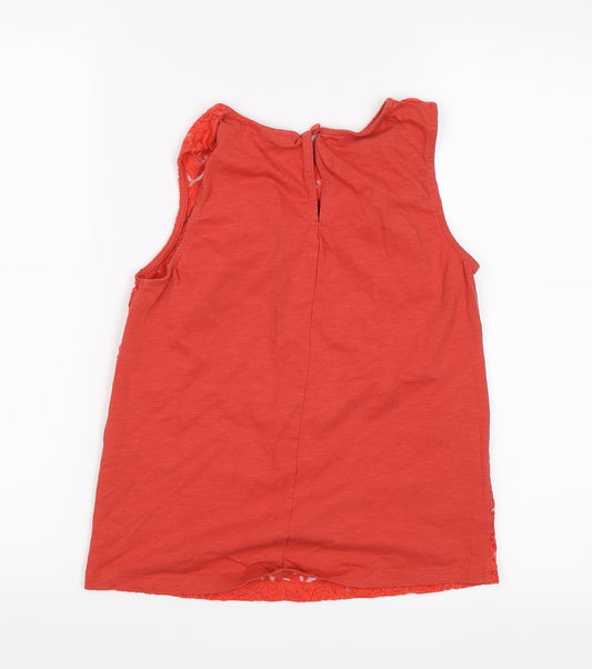 Warehouse Womens Red Basic Tank Size 8