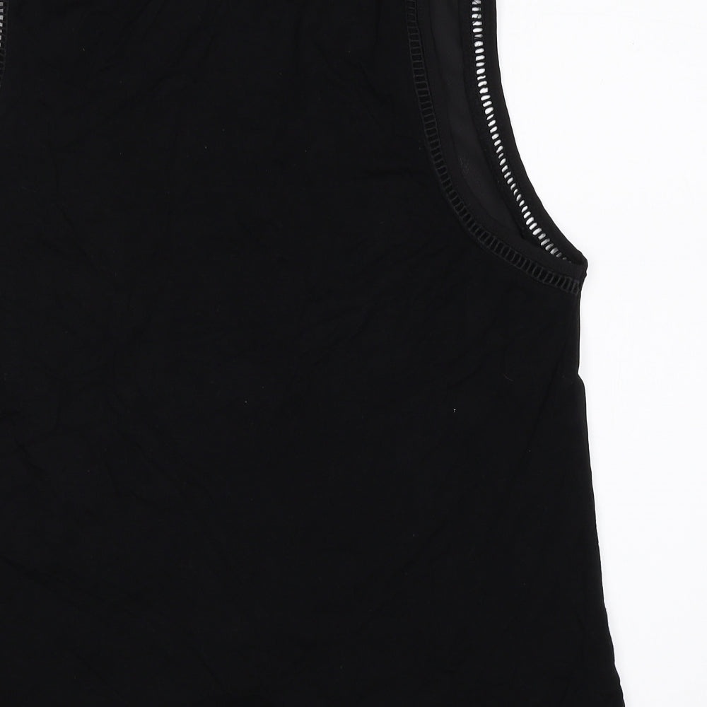 New Look Womens Black Basic Blouse Size 12