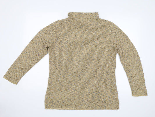 Liz Claiborne Womens Beige Pullover Jumper Size M