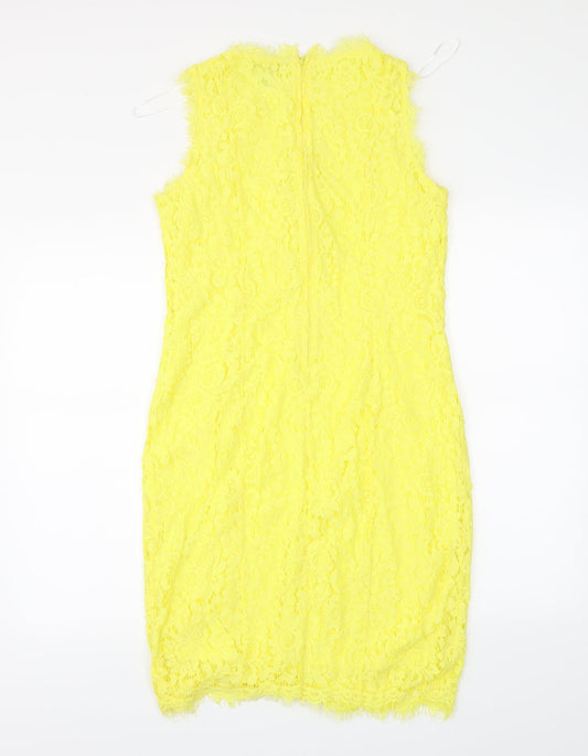 H&M Womens Yellow Sheath Size M