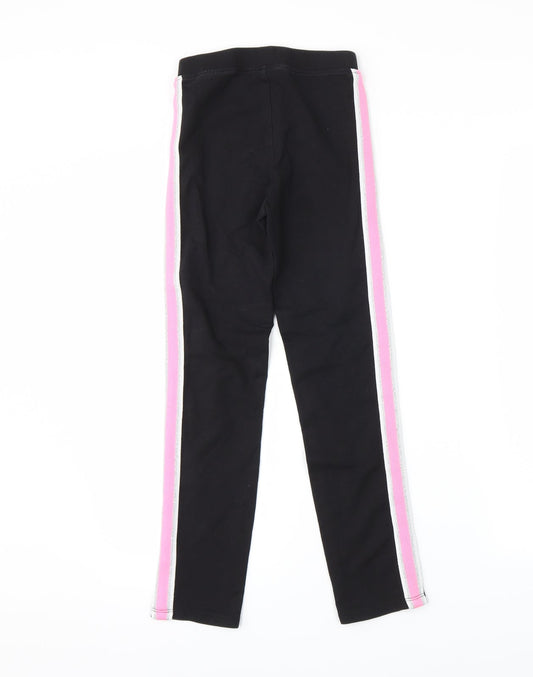 H&M Girls Black Capri Trousers Size 8-9 Years