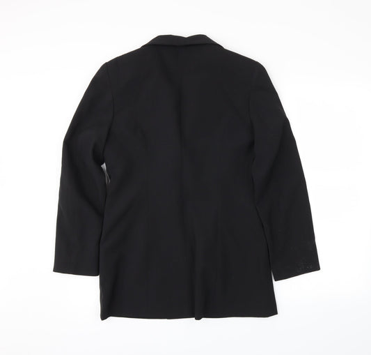 des anges Womens Black Jacket Blazer Size 10