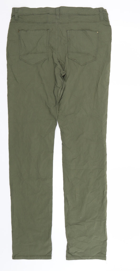 Yessica Womens Green Skinny Jeans Size 14 L31 in