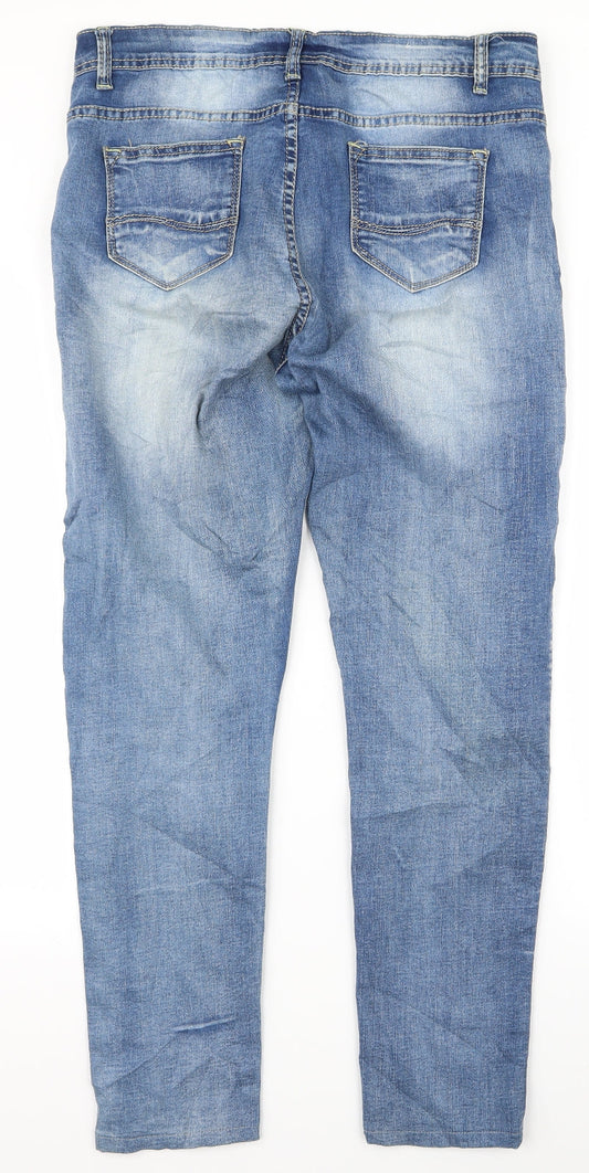 Dodo Mens Blue  Rayon Bootcut Jeans Size XL L23 in