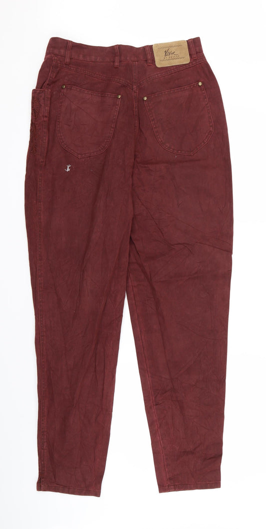 vivre Womens Red Skinny Jeans Size 30 L32 in