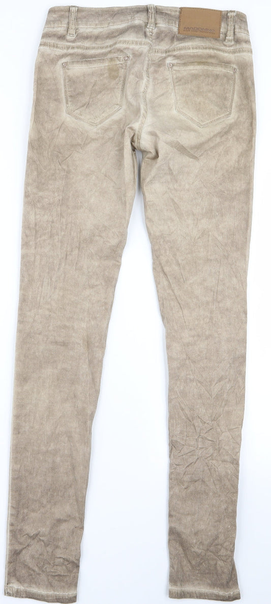 madonaa Womens Beige Skinny Jeans Size S L30 in
