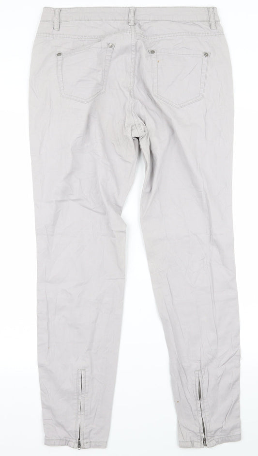 woman Womens Grey Skinny Jeans Size 30 L25 in