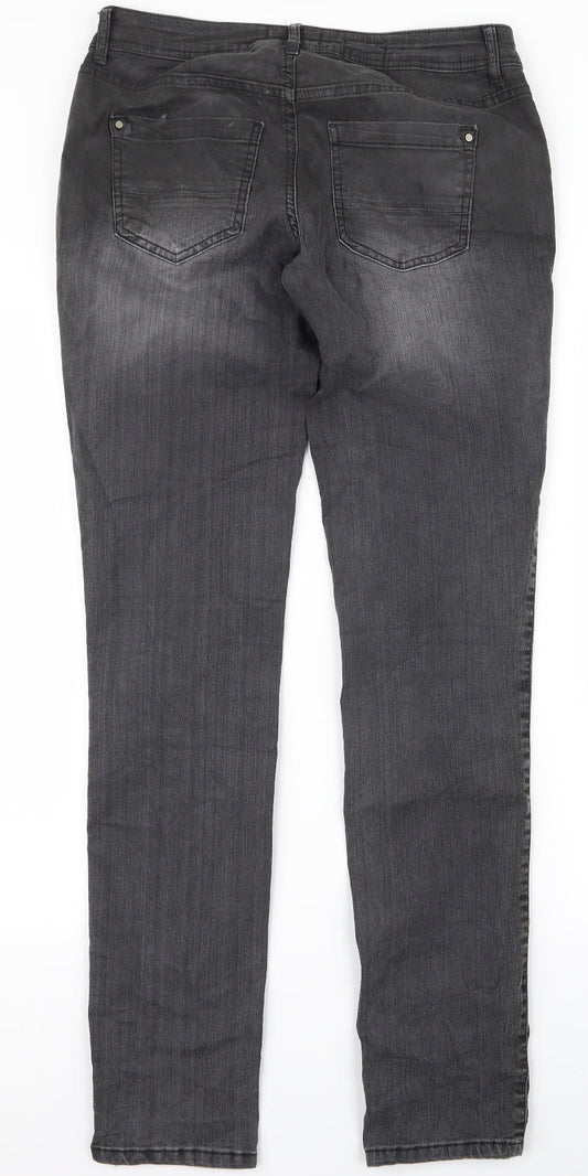 be you Womens Grey Skinny Jeans Size 32 L28 in
