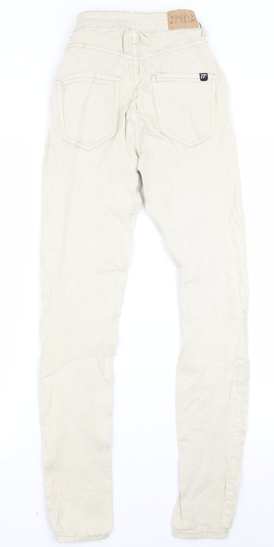77th Womens Beige Skinny Jeans Size 36 L26 in