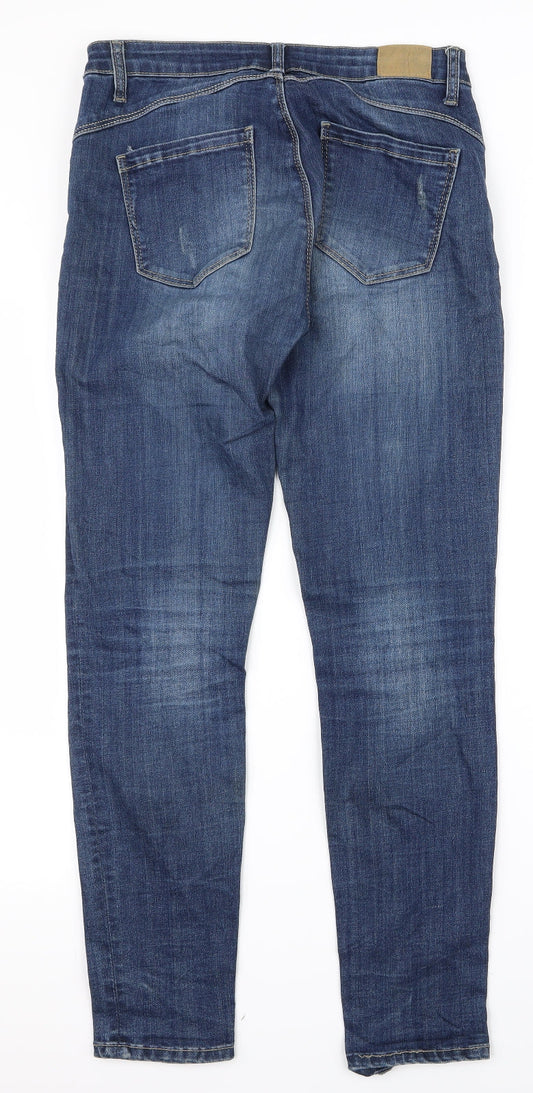 unisono Womens Blue Mom Jeans Size M L28 in
