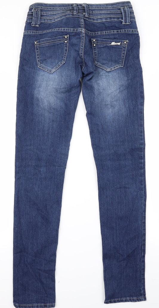 Preworn Womens Blue Skinny Jeans Size 38 L30 in