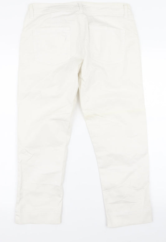 H&M Womens White Bootcut Jeans Size 30 L20 in - v