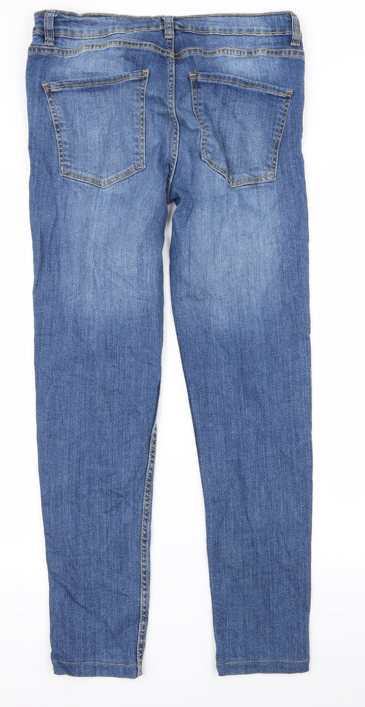 Club Womens Blue Rayon Skinny Jeans Size 28 L26 in
