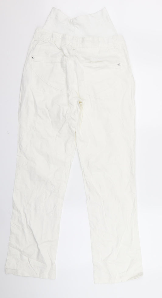 nopp;es Womens White Trousers Size S L26 in