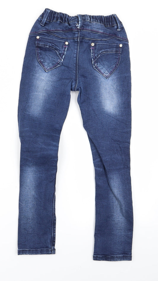 Preworn Womens Blue Skinny Jeans Size 8 L20 in