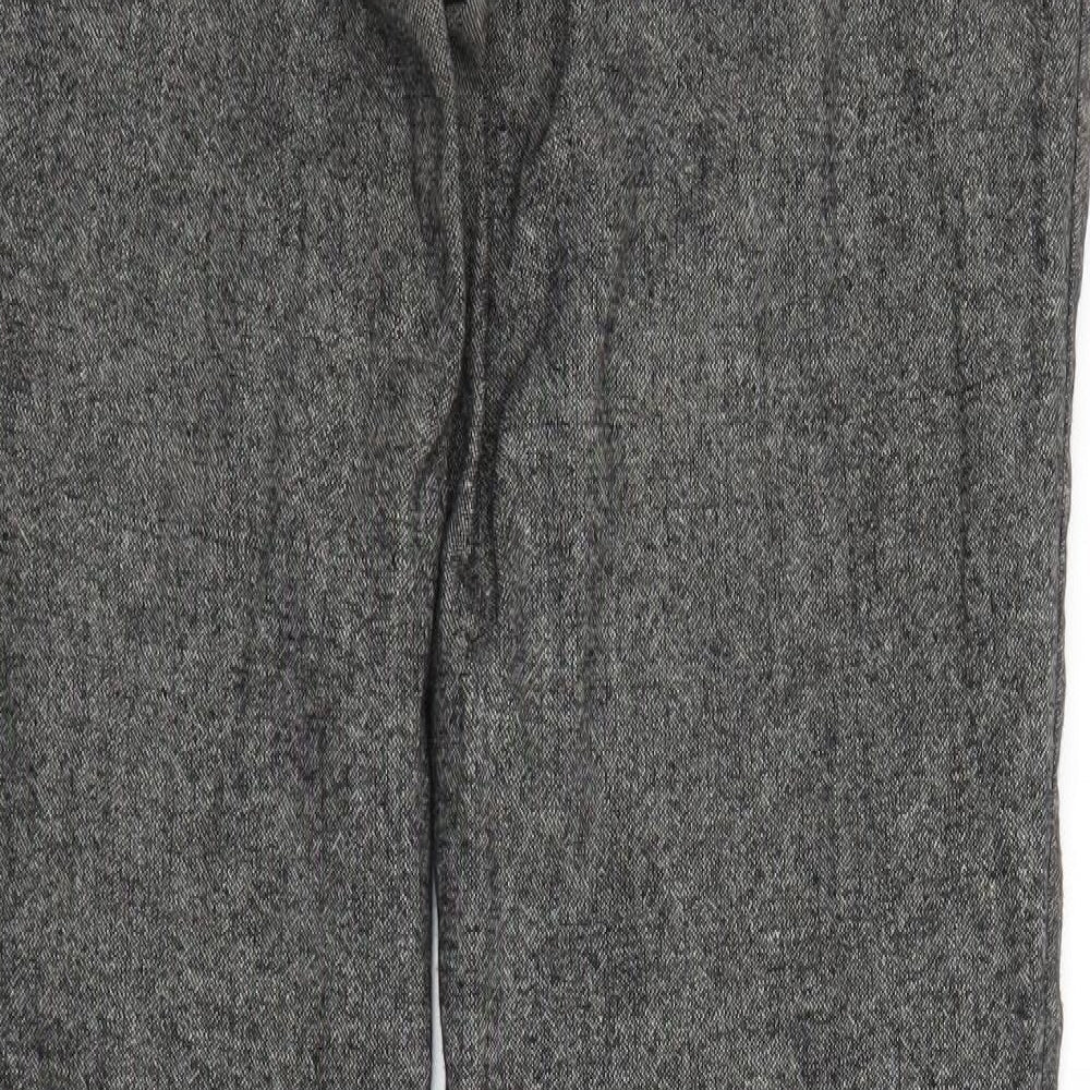 H&M Womens Grey Trousers Size 34 in L30 in