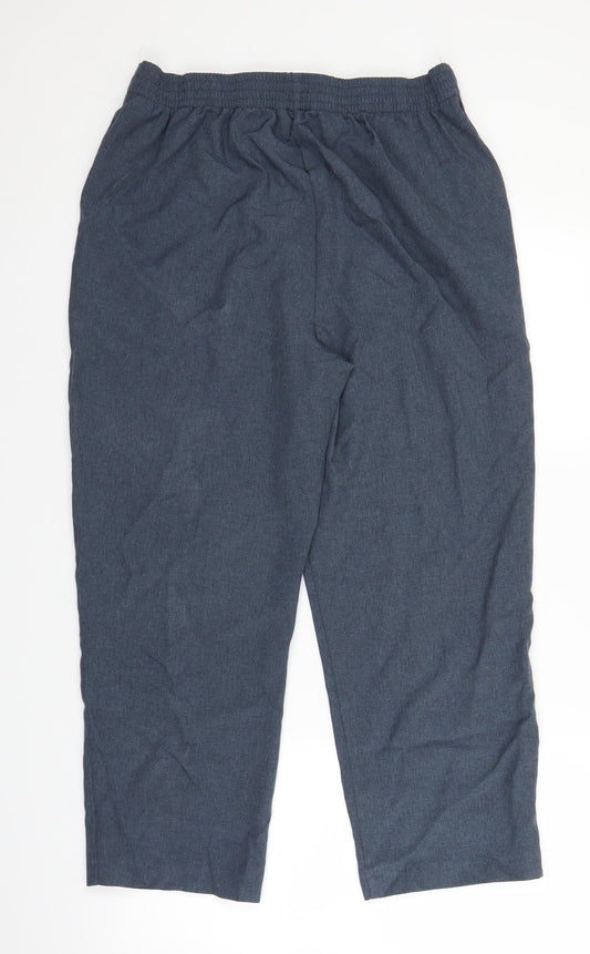 Bonmarché Womens Blue Trousers Size 14 L24 in