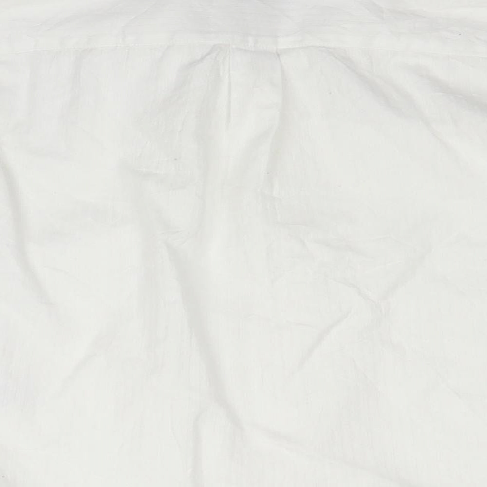 Marks and Spencer Boys White Basic Button-Up Size 8 Years