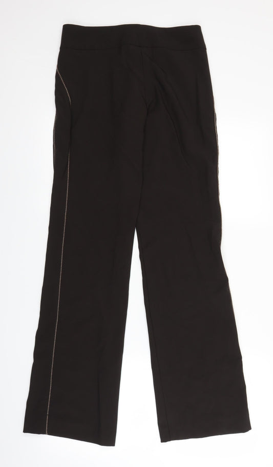 Miss Tic Womens Brown Trousers Size 28 in L30 in