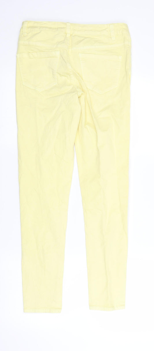 George Womens Yellow Denim Skinny Jeans Size 12 L27 in