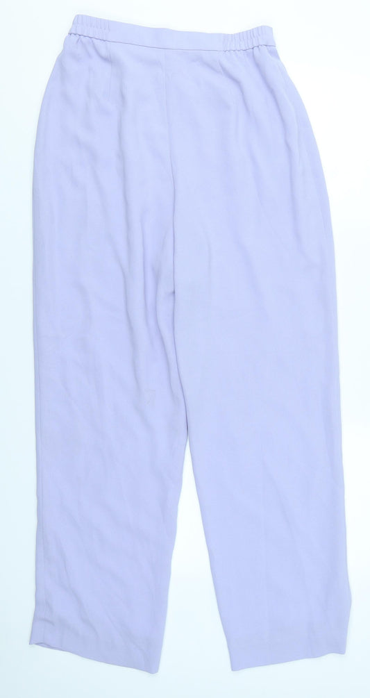 Media Womens Purple Trousers Size 12 L28 in