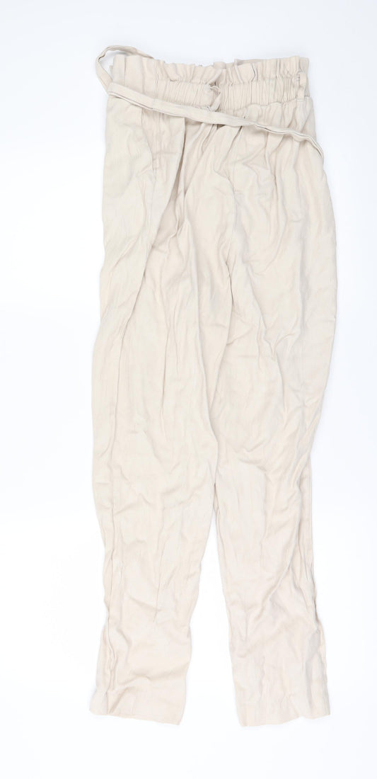 New Look Womens Beige Trousers Size 8 L29 in