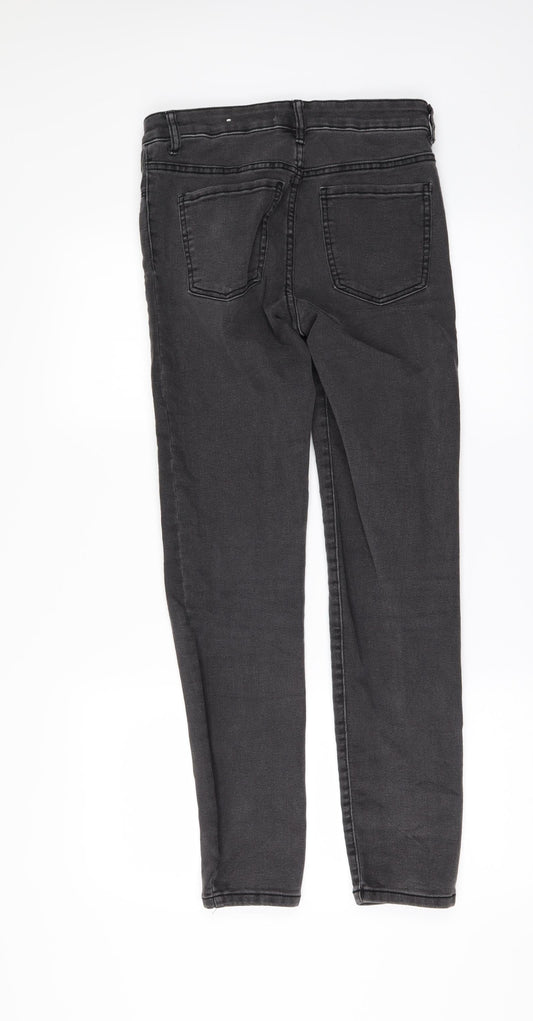 Mango Womens Black Denim Skinny Jeans Size 8 L28 in