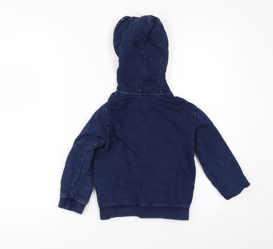 Matalan Boys Blue Full Zip Hoodie Size 3-4 Years