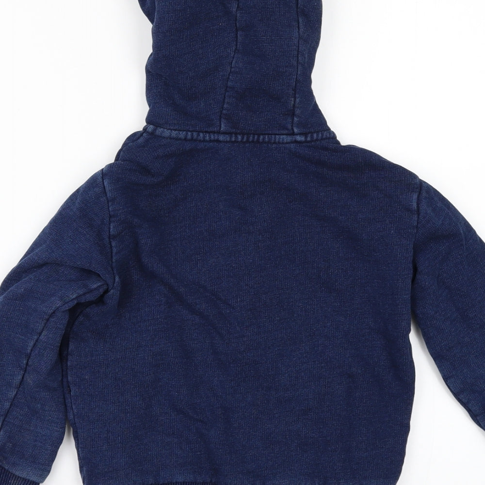 Matalan Boys Blue Full Zip Hoodie Size 3-4 Years
