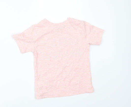 H&M Girls Pink Basic T-Shirt Size 3-4 Years - Totally Awesome