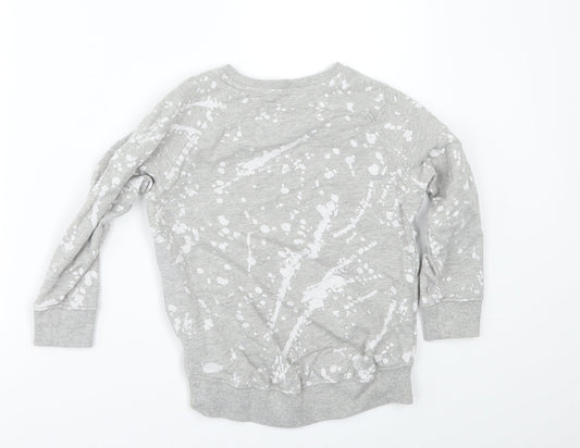 NEXT Girls Green Polka Dot Pullover Sweatshirt Size 3-4 Years