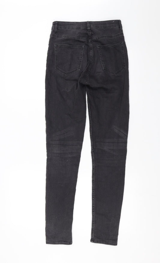 Preworn Womens Grey Denim Skinny Jeans Size 26 in L29 in