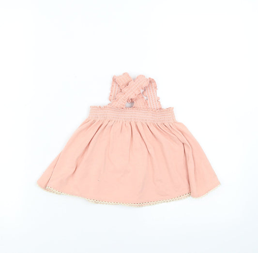 Artisan Girls Pink Basic Blouse Size 12 Months
