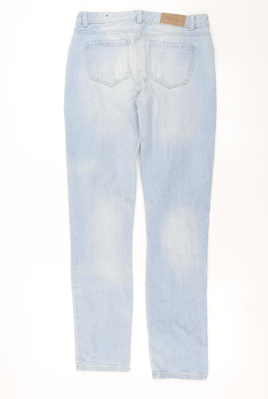 legit denim Womens Blue Denim Straight Jeans Size 6 L30 in - distressed