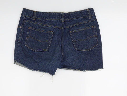 Brooker Womens Blue Denim Cut-Off Shorts Size 10