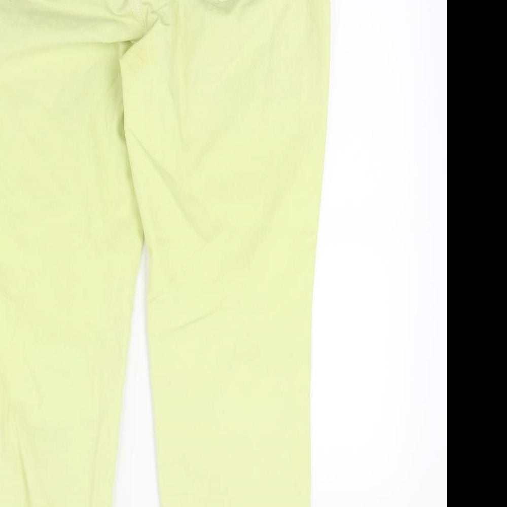 Roner Womens Yellow Denim Tapered Jeans Size 12 L24 in