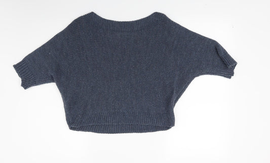 Preworn Womens Blue Knit Pullover Jumper Size M