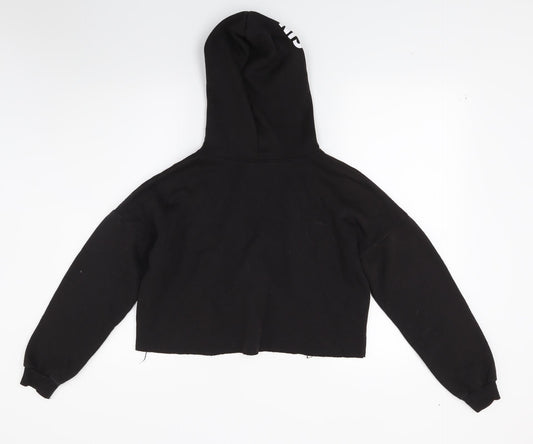 New Look Girls Black Pullover Hoodie Size 12-13 Years - Detroit USA